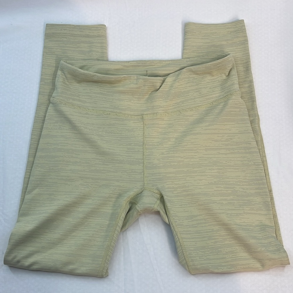 Outdoor Voices TechSweat Crop Flex Leggings Size Small, Yellow; OV Move yoga run